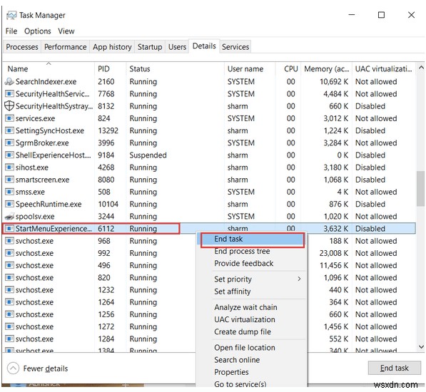 StartMenuExperienceHost.exe trong Windows 10 là gì và cách vô hiệu hóa nó?