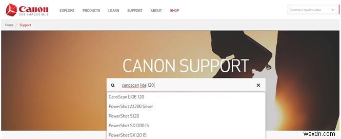 Cách tải xuống và cập nhật trình điều khiển CanoScan LiDE 120