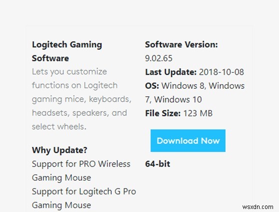 Cách tải xuống phần mềm chơi game của Logitech