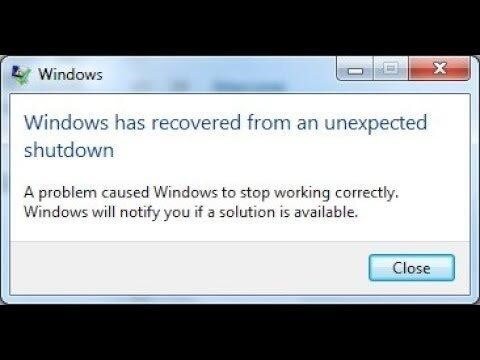 Cách khắc phục lỗi Windows đã khôi phục do lỗi tắt máy đột xuất