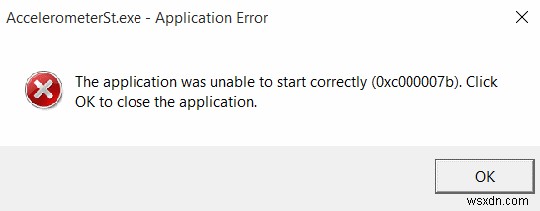 Cách khắc phục lỗi AccelerometerSt.exe trên PC chạy Windows 10