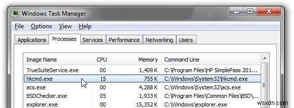 hkcmd.exe là gì? Cách khắc phục mức sử dụng CPU cao của hkcmd?