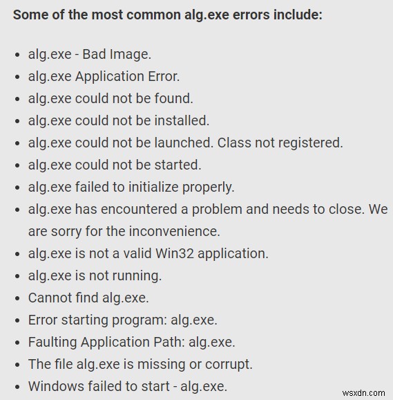 Quy trình Windows alg.exe là gì &Làm cách nào để khắc phục mức sử dụng CPU cao của alg.exe