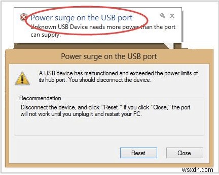 ĐÃ KHẮC PHỤC:Điện áp tăng do lỗi cổng USB (Windows 10, 8 &7)