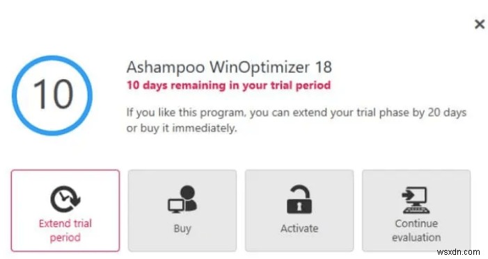 Đánh giá Ashampoo WinOptimizer 18:– Tối ưu hóa &Cải thiện hiệu suất của PC