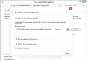 Kết nối cục bộ không có cấu hình IP hợp lệ