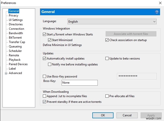 Cách ngăn uTorrent mở khi khởi động Windows 10