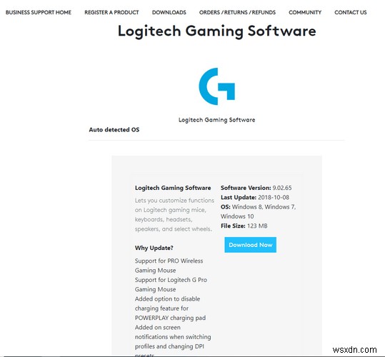 Cách tải xuống và cài đặt phần mềm Logitech G910 