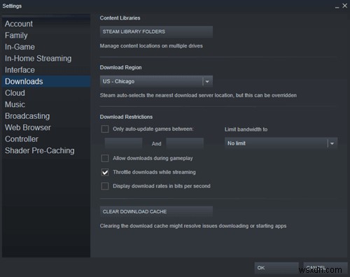 Làm cách nào để tăng tốc độ tải xuống trên Steam?