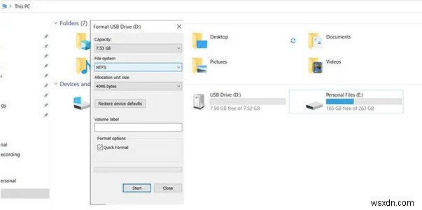 Cách tôi sửa lỗi  Tệp quá lớn đối với hệ thống tệp đích  trên Windows 10