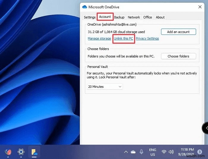 Cách khắc phục lỗi OneDrive không thể di chuyển phím tắt