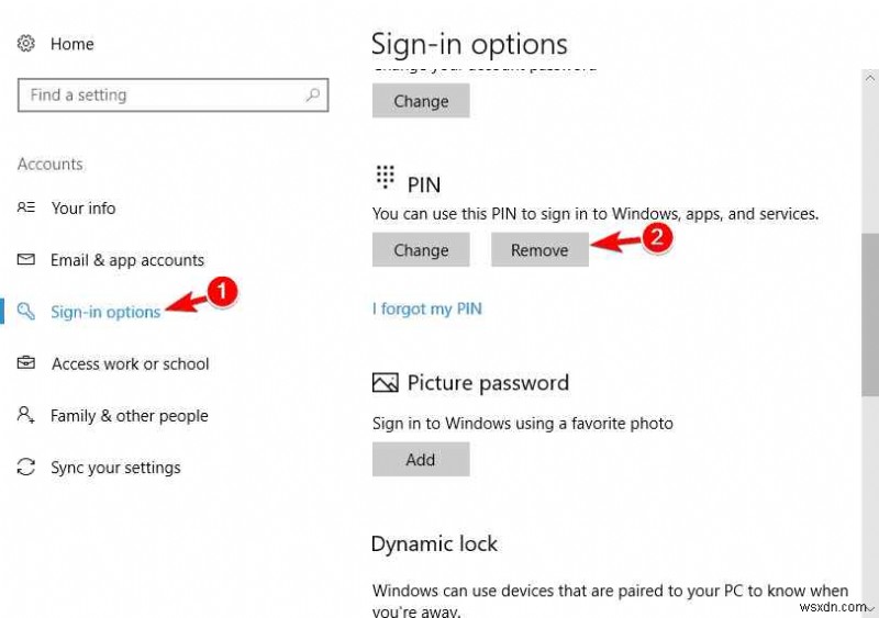 PIN không hoạt động trên Windows 10? Đây là cách khắc phục!