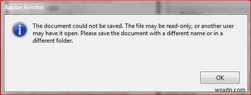 Không thể lưu tệp PDF sau khi chỉnh sửa? Đây là cách khắc phục!