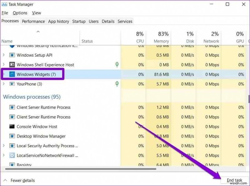 KHẮC PHỤC:Tiện ích không hoạt động/Đang tải trống trên Windows 11