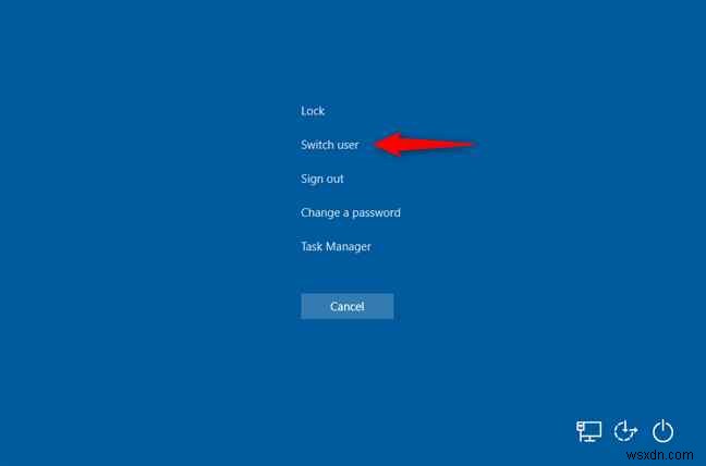 Cách chuyển đổi tài khoản người dùng trên Windows 10