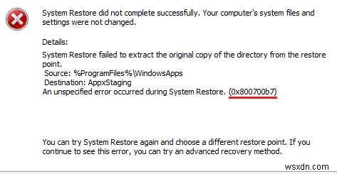 Cách khắc phục lỗi Khôi phục Hệ thống 0x800700b7 trong Windows 11