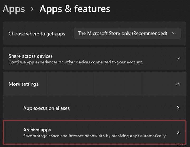 Cách lưu trữ ứng dụng trên Windows 11?