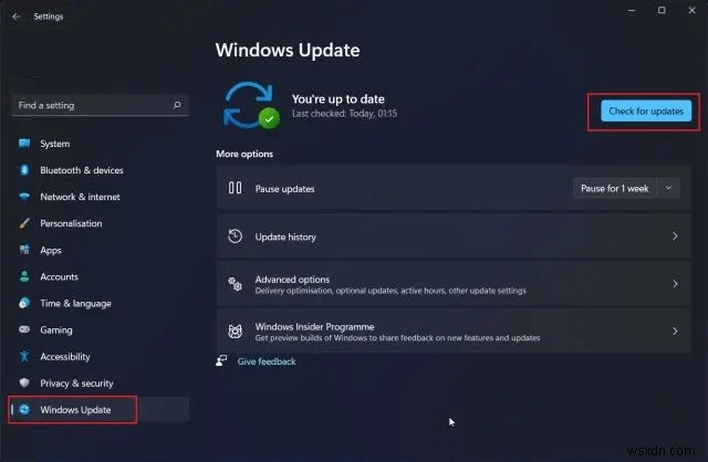 Cách cập nhật PC chạy Windows 11