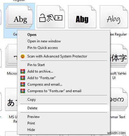 Cách quản lý phông chữ của bạn trong PC chạy Windows