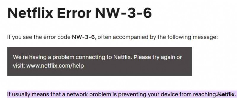 Cách khắc phục mã lỗi Netflix NW-3-6 (Hướng dẫn năm 2022)