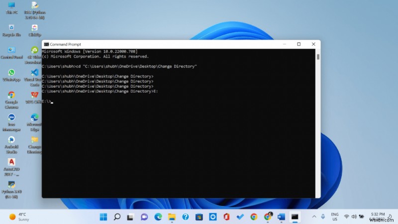 Cách thay đổi thư mục trong Command Prompt trên Windows 10