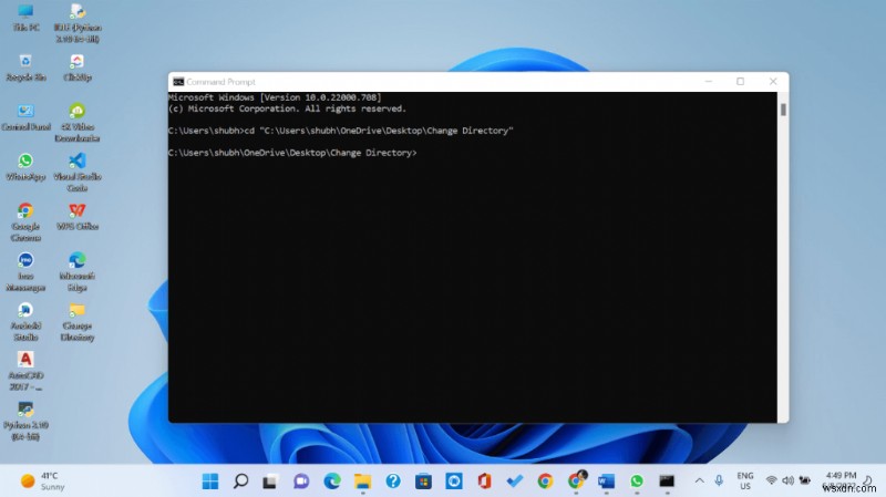 Cách thay đổi thư mục trong Command Prompt trên Windows 10