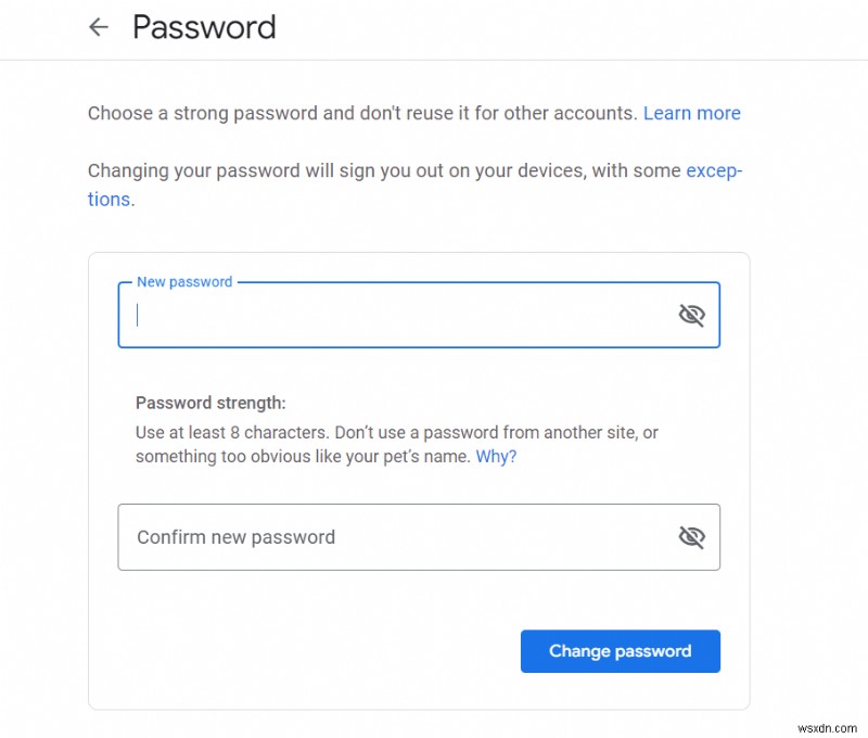 Cách đặt lại mật khẩu Gmail của bạn bằng mã xác minh