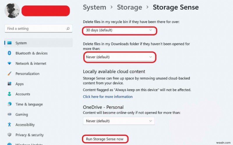 Cách sử dụng Storage Sense trên Windows 11