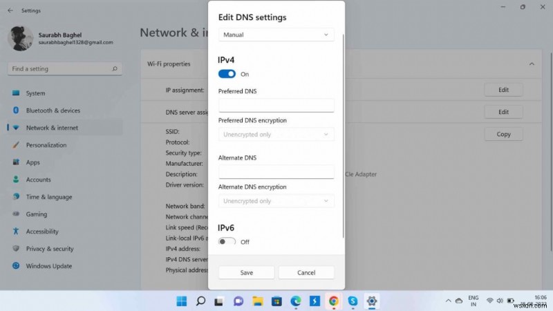 Cách thay đổi máy chủ DNS trong Windows 11