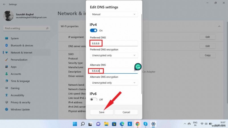 Cách thay đổi máy chủ DNS trong Windows 11