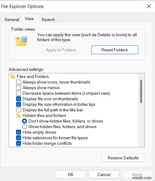 Cách khắc phục lỗi không hiển thị hình thu nhỏ của Windows 11/10