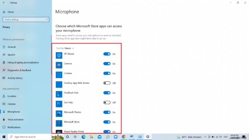 Cách bật Micrô trên Windows 10