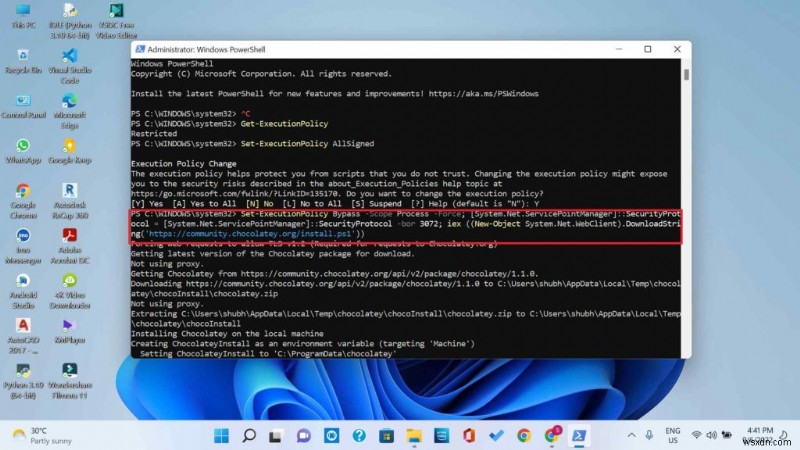 Cách cài đặt ứng dụng từ Command Prompt hoặc PowerShell