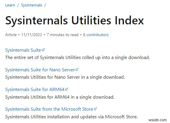 Windows Sysinternals:Chúng là gì và Cách sử dụng chúng?