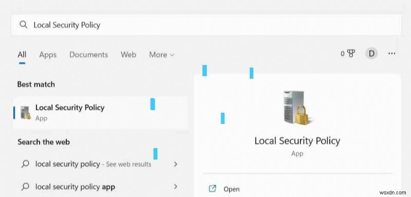 6 cách để mở Chính sách bảo mật cục bộ trong Windows 11?