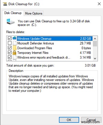Cách khắc phục lỗi “Không đủ dung lượng ổ đĩa để cập nhật Windows 10”