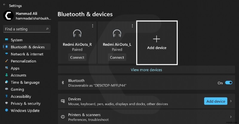 Làm cách nào để bật Bluetooth trên Windows 11? [HƯỚNG DẪN] 