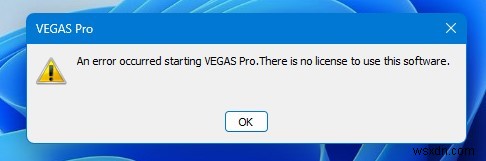 Đã xảy ra lỗi khi khởi động Vegas Pro trên Windows 11/PC [Hướng dẫn cao cấp]