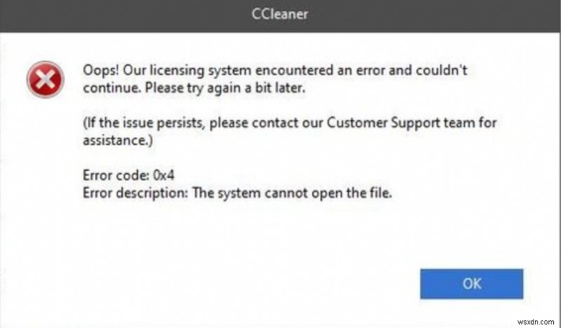 Mã lỗi CCleaner 0x4? Dưới đây là 7 cách khắc phục dễ dàng!