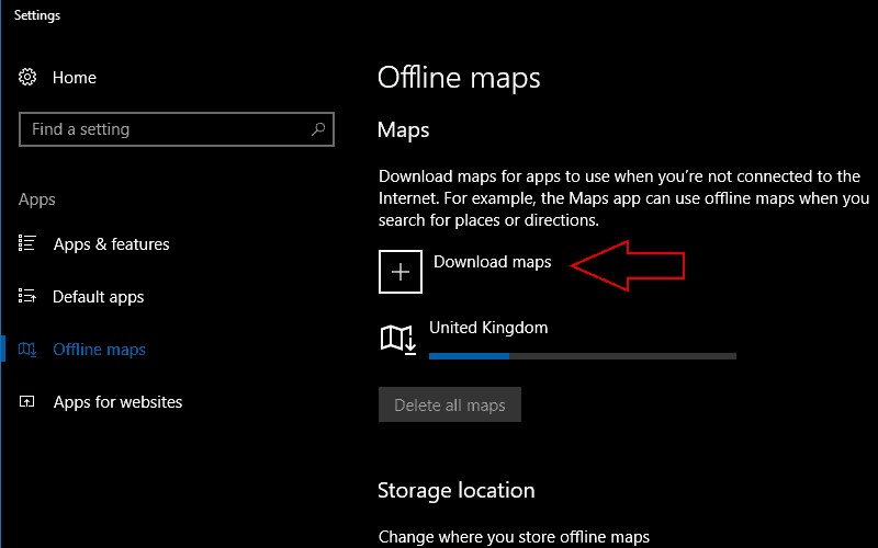 Cách tải xuống bản đồ ngoại tuyến trong Windows 10