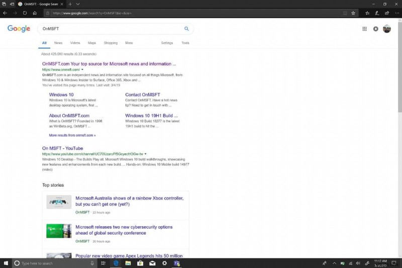 Cách thay đổi công cụ tìm kiếm mặc định trong Microsoft Edge