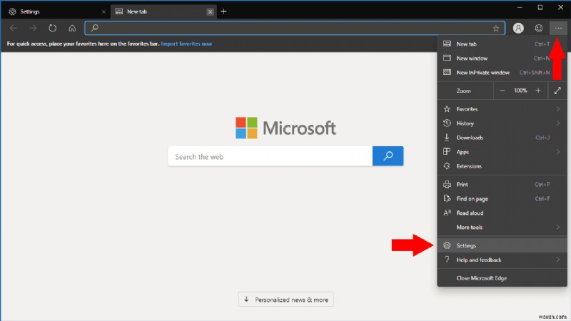 Cách thay đổi công cụ tìm kiếm mặc định của bạn trong Microsoft Edge Dev
