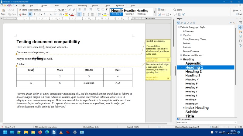 Đánh giá LibreOffice 7.2 - Bước ngoặt?