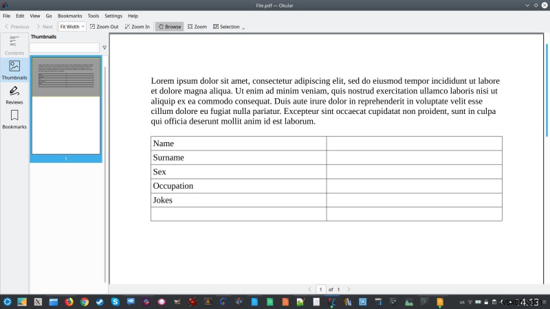 Cách chỉnh sửa biểu mẫu PDF trong Linux - với LibreOffice