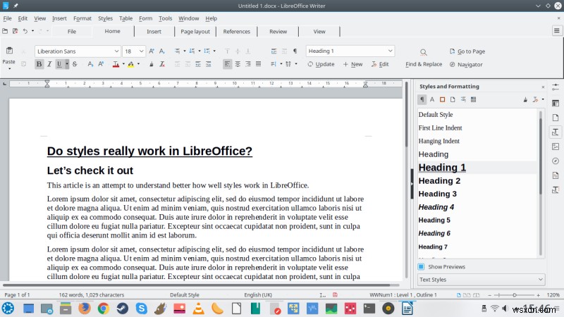 Phong cách LibreOffice - Phong cách của tôi là quả bom didi bom di deng