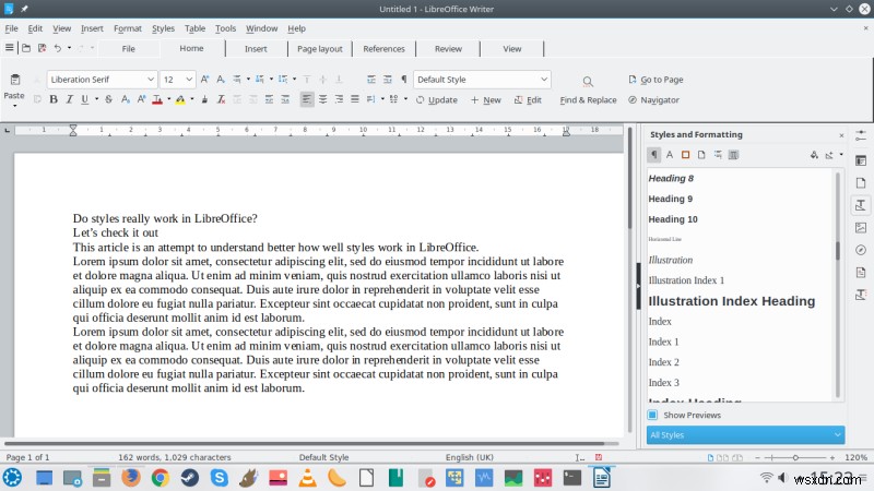 Phong cách LibreOffice - Phong cách của tôi là quả bom didi bom di deng