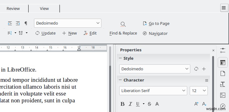 Phong cách LibreOffice - Phong cách của tôi là quả bom didi bom di deng