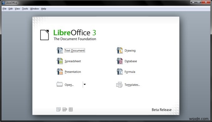 LibreOffice - Khởi đầu