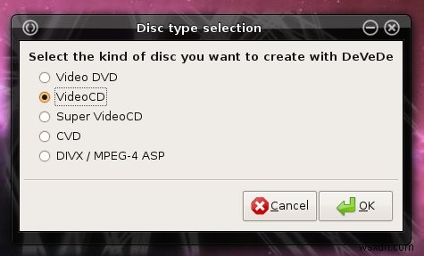 Cách tạo phim DVD trong Linux với DeVeDe