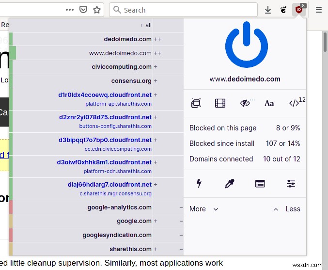 UBlock Origin - công cụ thanh lọc Internet mạnh mẽ